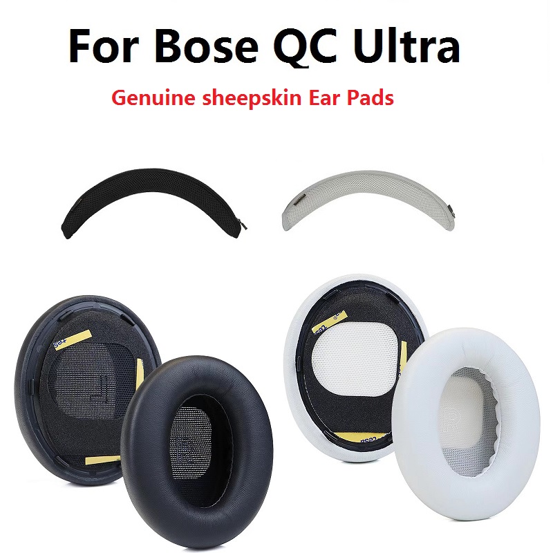 Bose Headphone Qc Ultra - Almofadas de orelha de pele de