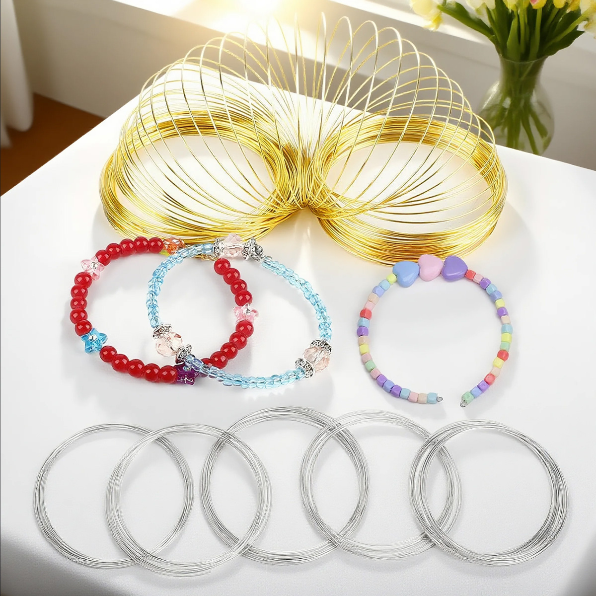 Coil Building Kit - Arame Memory Wire de Aço Inoxidável