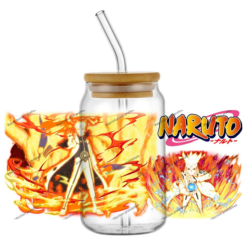 Rdta Tank Glass - Adesivos decorativos 3D UV DTF Naruto,