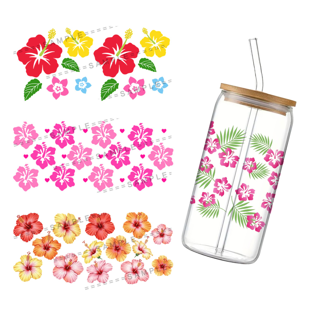 Adesivos UV DTF Hibiscus Syria - Rdta Tank Glass avaliação e preço
