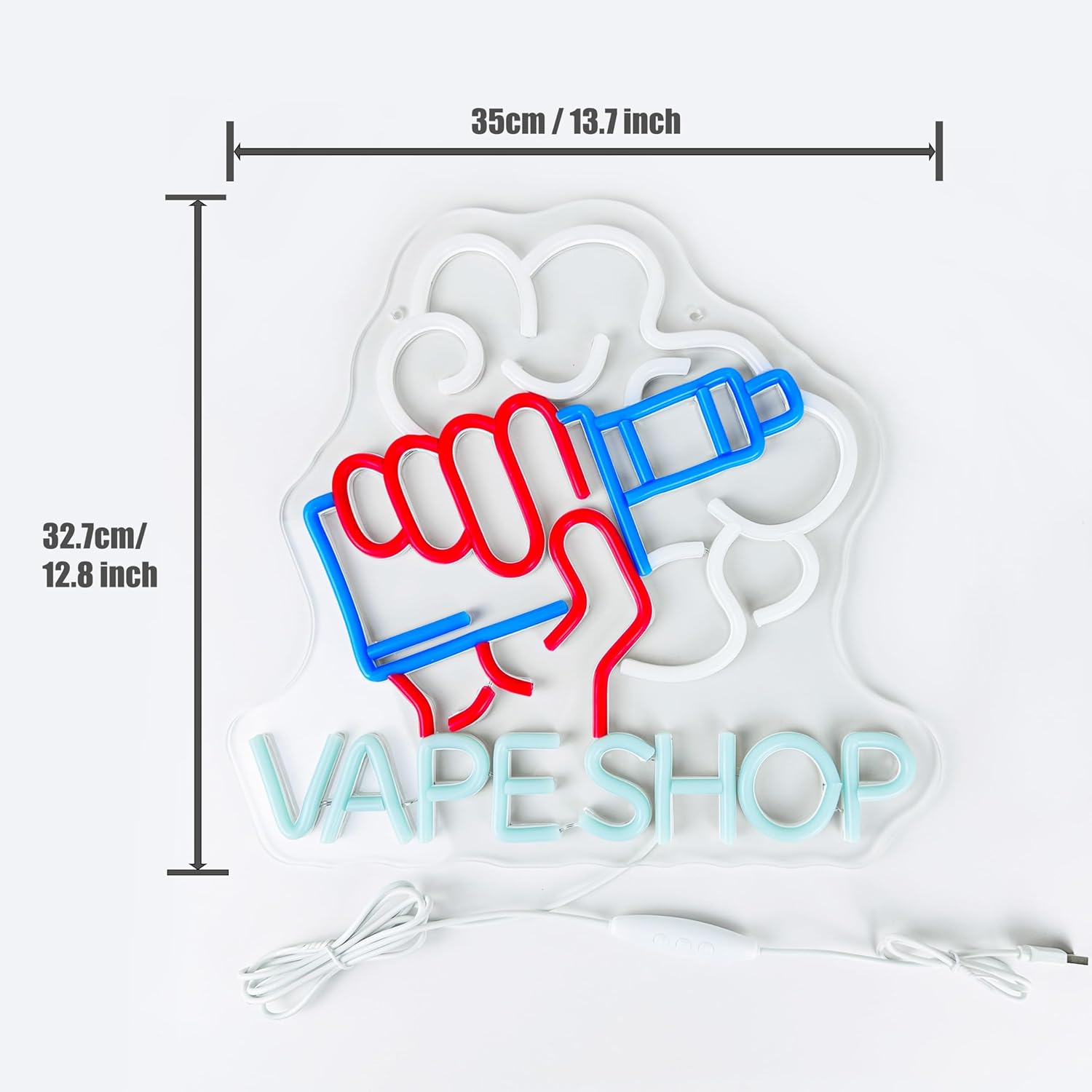 Vape Shop LED Neon Light Sign, - Vaping Store avaliação e preço